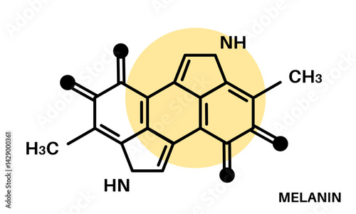 Melanin chemical formula