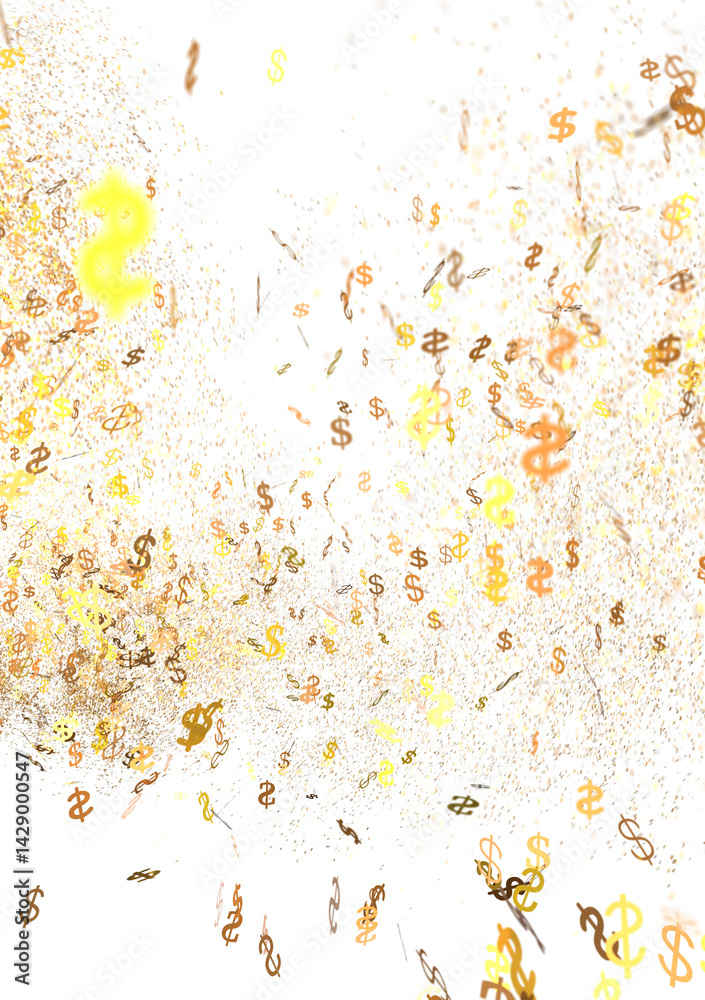 Abstract background of swirling dollar signs. Ideal for finance, wealth, and prosperity themes. Abstract background of swirling dollar signs. Ideal for finance, wealth, and prosperity themes.
