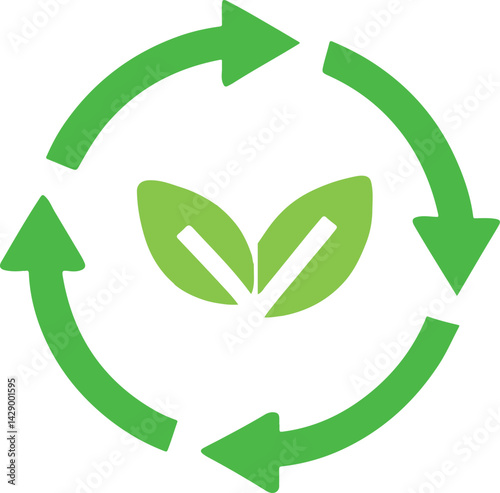 green recycle symbol