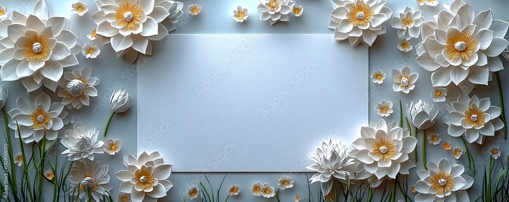 Serene Lotus Flower Framed Gift Card