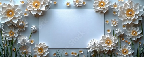 Serene Lotus Flower Framed Gift Card