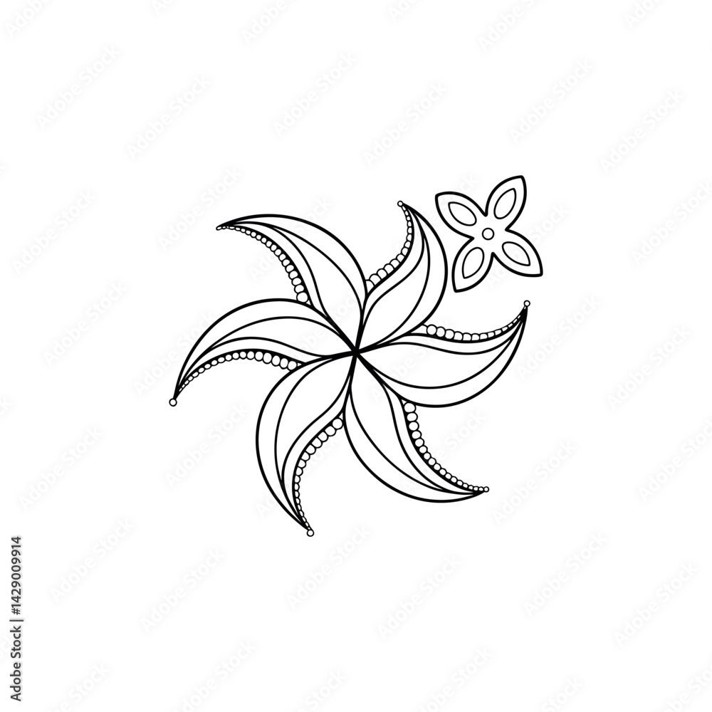 Obraz premium Mandala vector abstract floral design