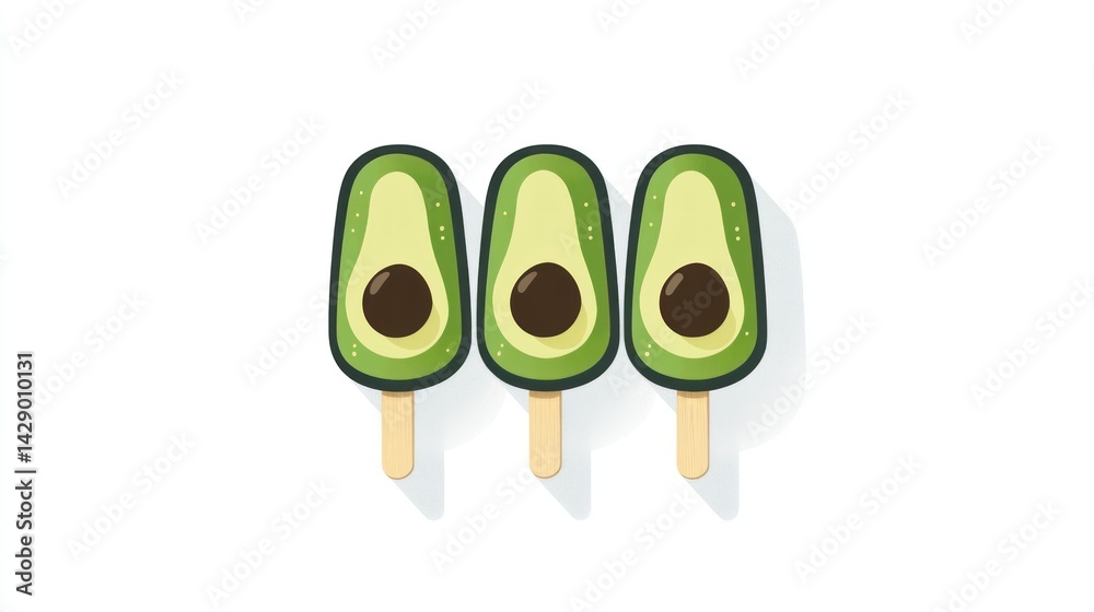 Three avocado popsicles, a healthy and fun summer treat Three avocado popsicles, a healthy and fun summer treat
