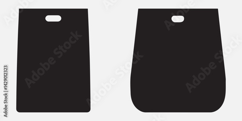 reusable silicone food bag vector collection with different poses in flat style