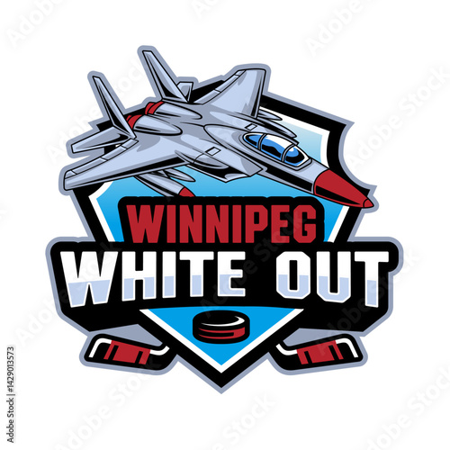 winnipeg white out hockey logo