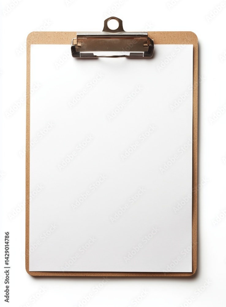 Blank clipboard with paper (2) Blank clipboard with paper (2)