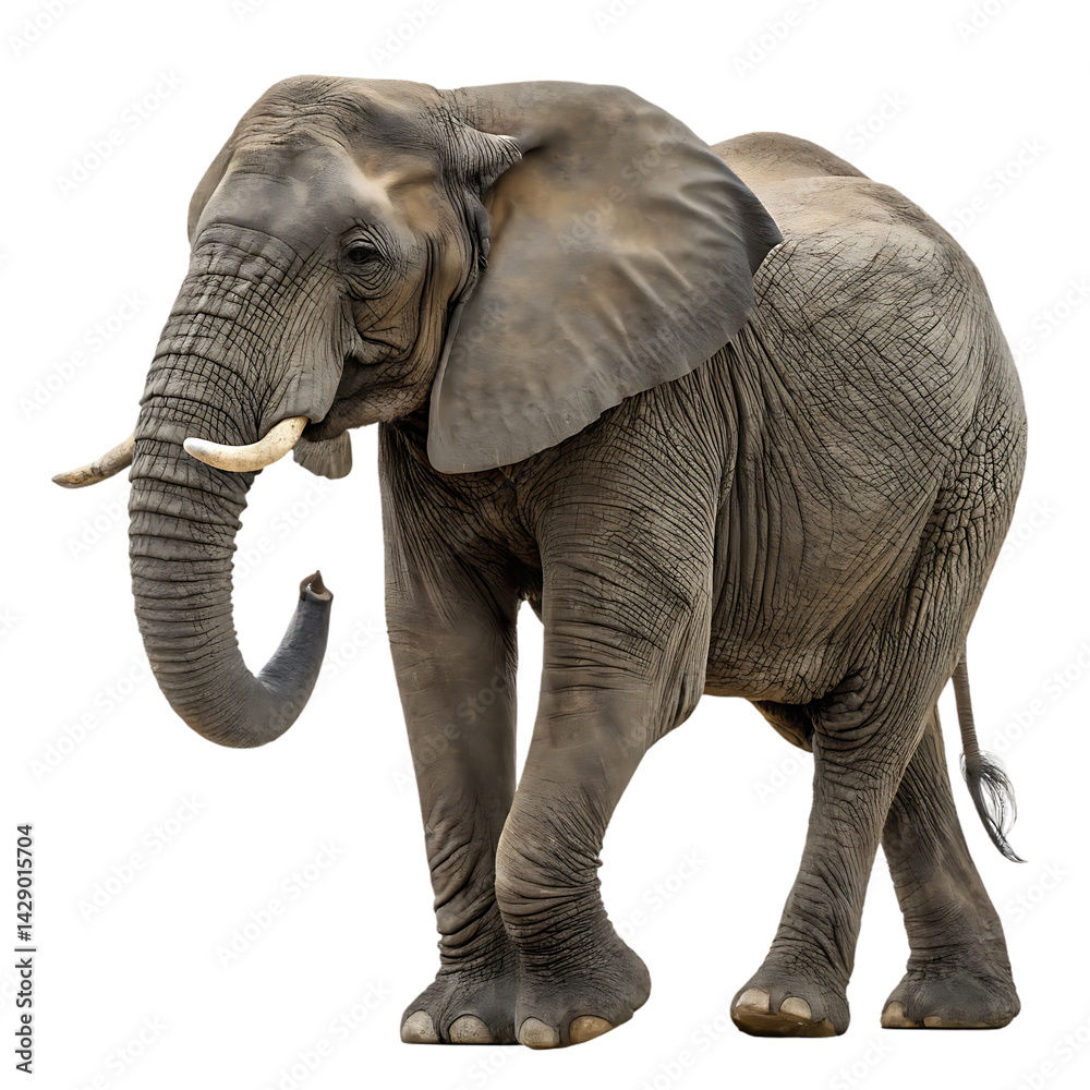Obraz premium elephant isolated on transparent background