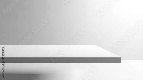 Wallpaper Mural Minimalist white platform display Torontodigital.ca