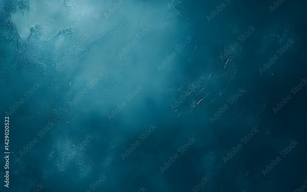 Obraz premium Abstract Teal Blue Textured Background Deep Ocean Inspired