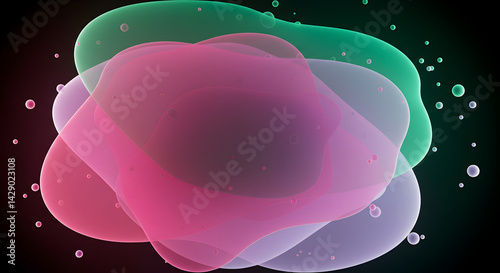 Abstract Fluid Gradient Shape Composition For Modern Digital Backgrounds