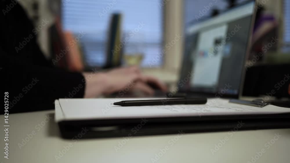 Man Journaling - Focused Handwriting in a Notebook to Self-Help During Depression