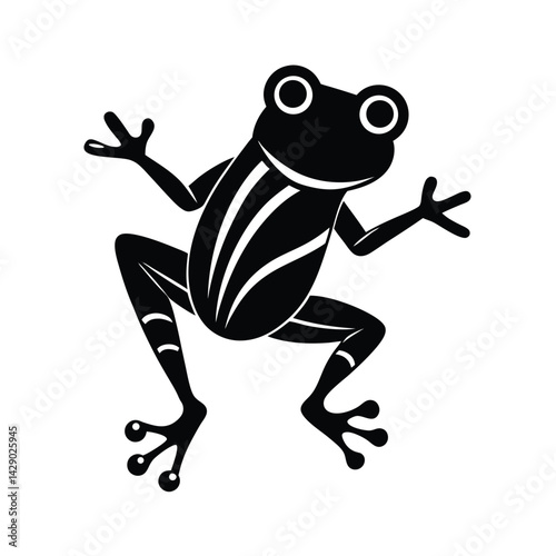 Funk Frog Vector Illustration