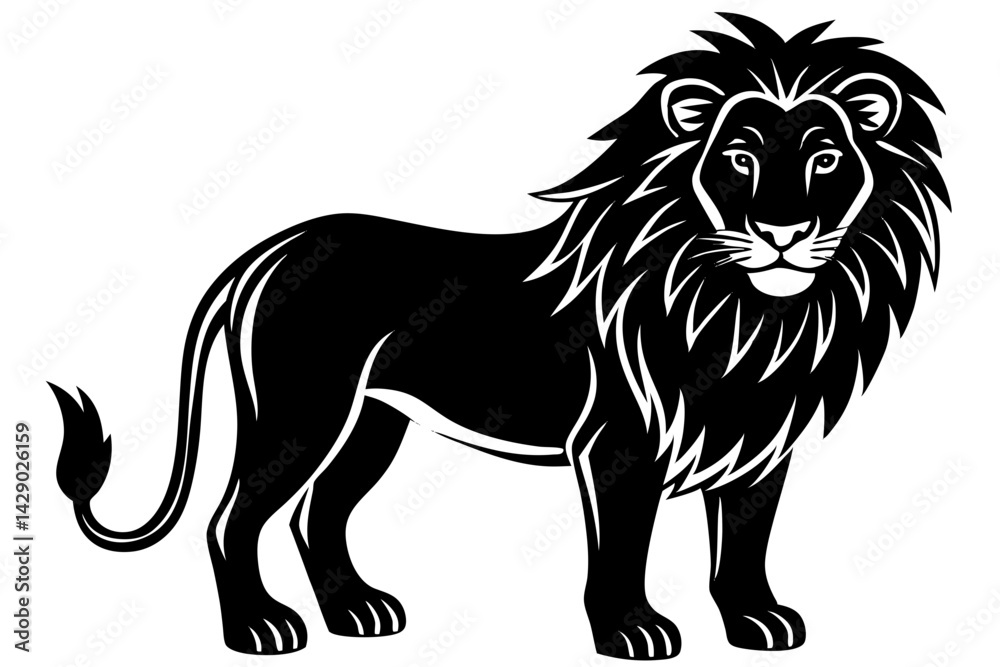 Cute Forest Animal Vector Line Art – Cartoon Clipart, Logo Icon, Funny Animal Illustration on White Background Cute Forest Animal Vector Line Art – Cartoon Clipart, Logo Icon, Funny Animal Illustration on White Background