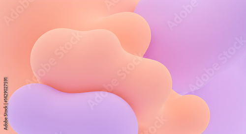 Pastel Gradient Spheres Seamless Abstract Wallpaper Design for Digital Creativity