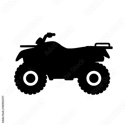 ATV Quad Bike Silhouette – Vector Illustration
