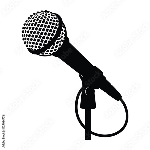 microphone isolated on white background