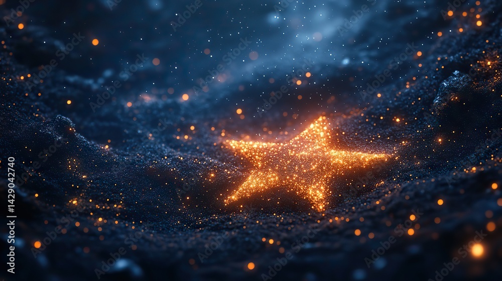 Fototapeta premium image of sagittarius star sign with glowing stars