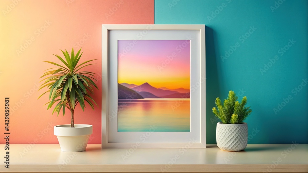 Fototapeta premium A4 Paper Picture Frame - Modern Minimalist Design