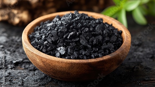 Light black anthracite coal is a hard, glossy coal with a high carbon content