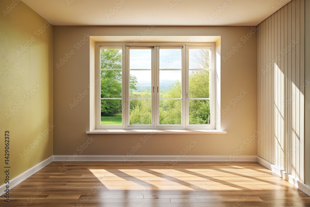 Empty Window Interior Design Mockup Empty Window Interior Design Mockup