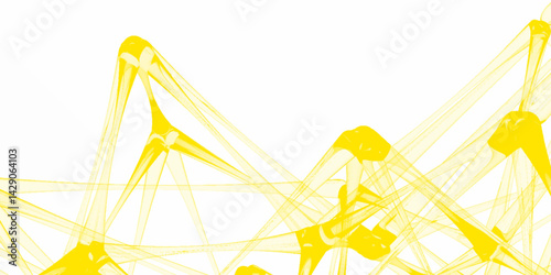 Abstract connecting dots and lines with geometric background. Geometric plexus structure cybernetic concept. Internet connection network high digital technology with connecting points and lines.