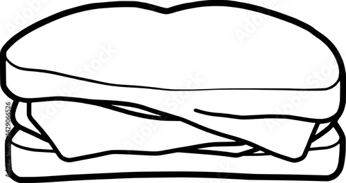 Grilled Cheese Sandwich Illustration A Simple Delicious Drawing
