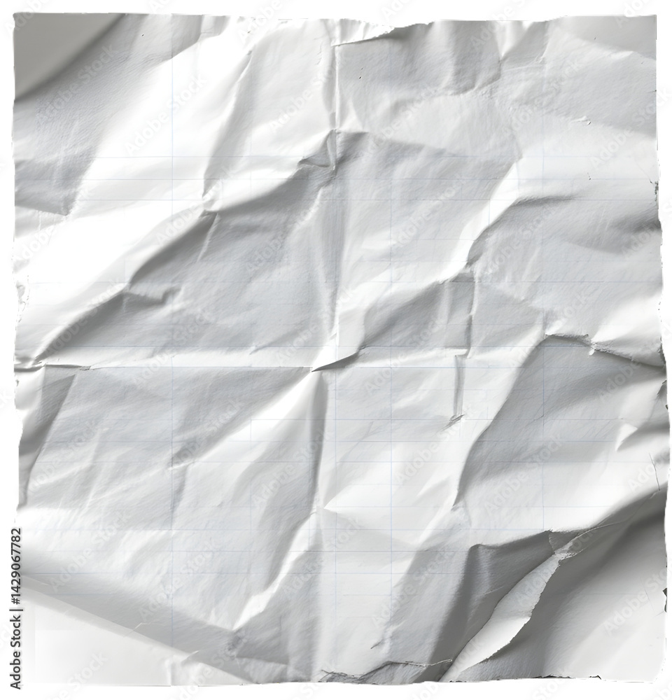Fototapeta premium white crumpled paper