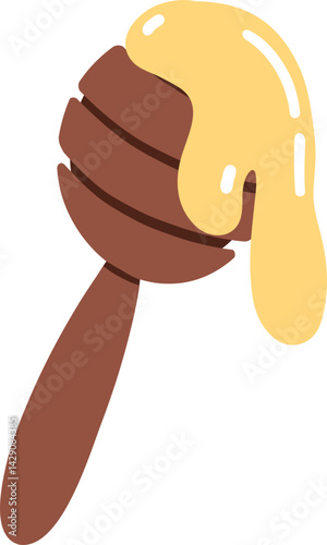 Wooden Honey Dripper Stick