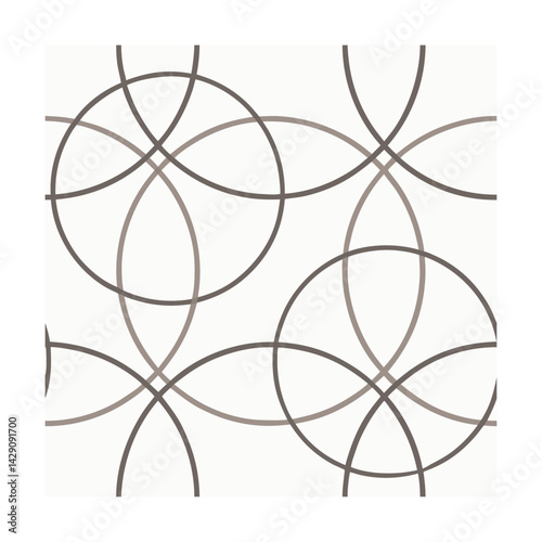 Modern Minimal Layered Circles Pattern, Golden banana leaf line arts, Hand drawn outline design for fabric, print, cover, banner and invitation, Vector illustration