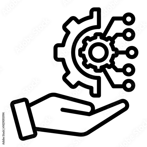 Business Transformation  Icon Element For Design	