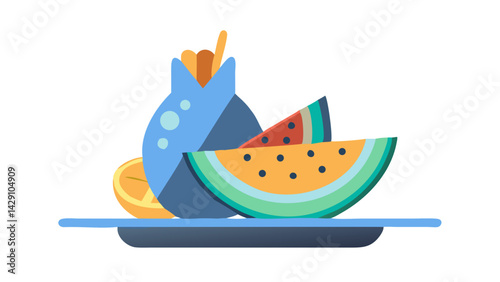 watermelon yellow, icon