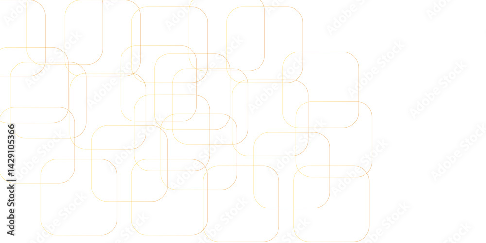 Obraz premium Seamless random geometric golden square lines pattern on a transparent background. Realistic line geometric square and triangle shape, Abstract golden lines pattern texture business background.