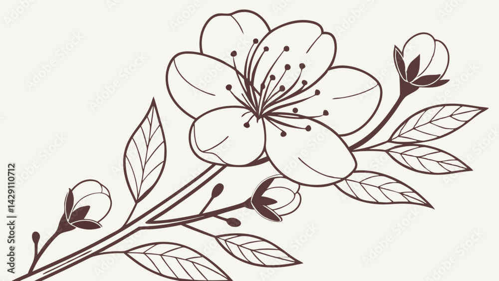 vector illustration of a flower vector illustration of a flower
