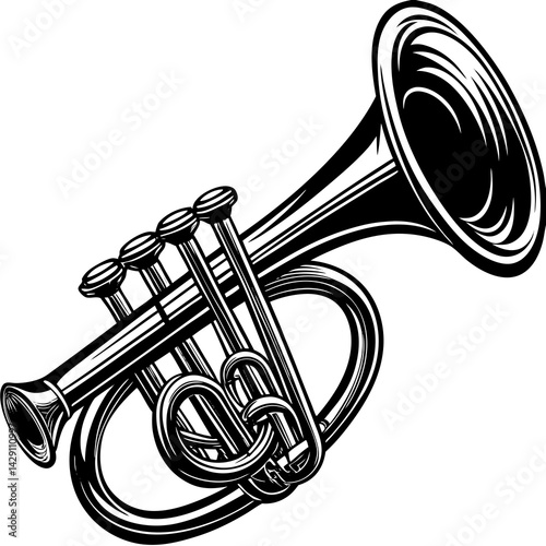trumpet vector illustration