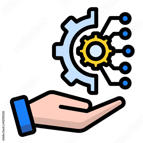Business Transformation  Icon Element For Design	