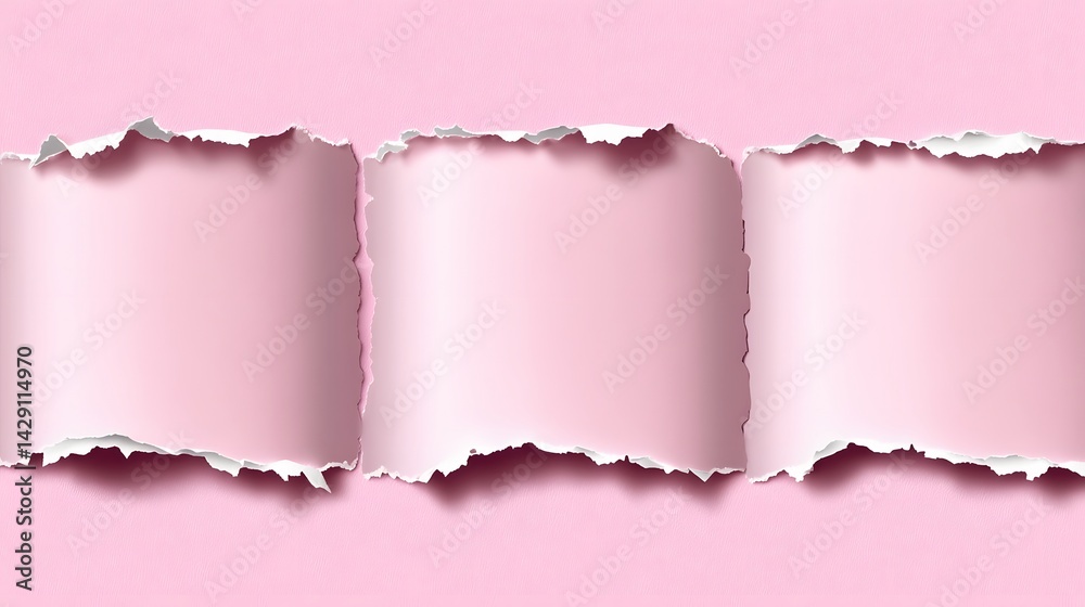 Pink Torn Paper Background Texture Abstract Design Pink Torn Paper Background Texture Abstract Design