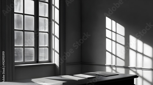 Creative business showcase workspace portfolio mockup minimalist interior professional concept