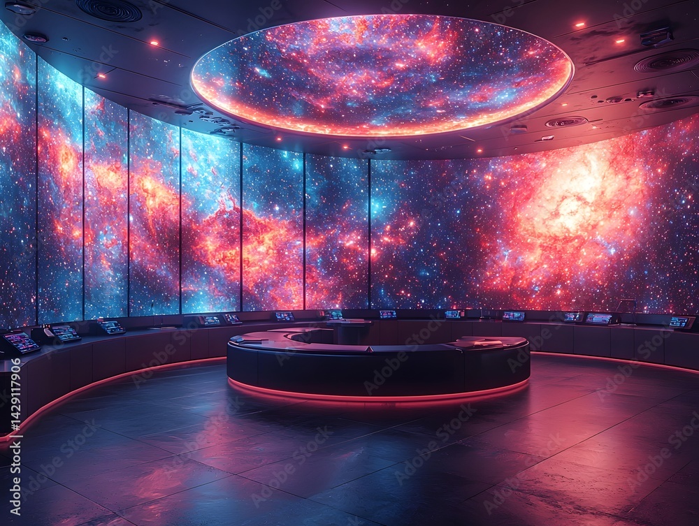 Futuristic holographic laboratory for astrophysics research