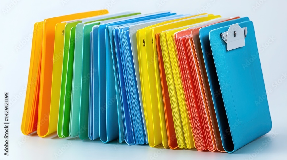 Fototapeta premium Accordion file organizer with tabs labeled