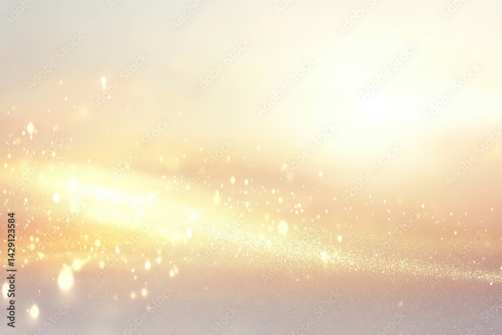 Naklejka premium Golden, soft, ethereal background