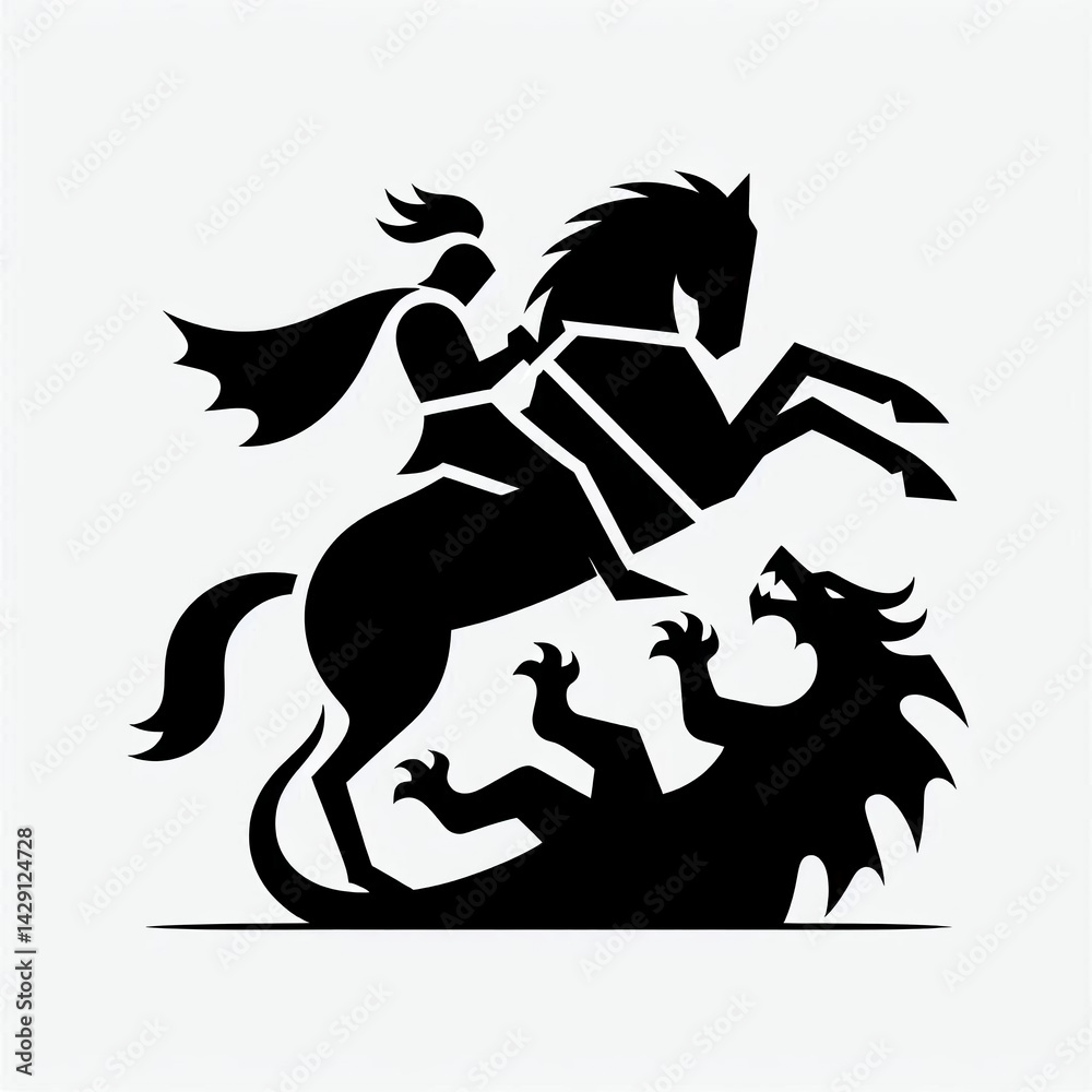 Fototapeta premium Ilustração de São Jorge