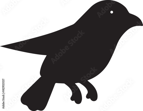 falcon logo design silhouette style vector minimal vector art illustration on a white background
