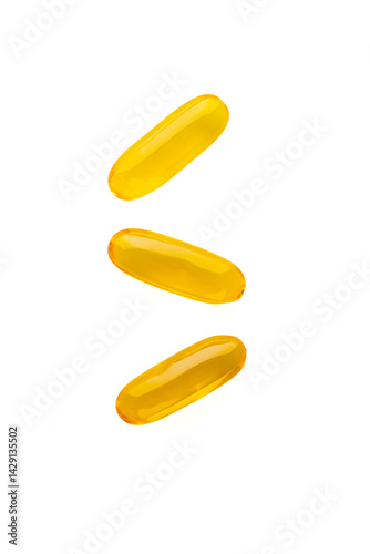 Obraz na płótnie Dietary supplement containing omega 3 fish oil capsules w salonie