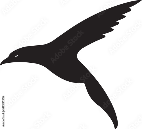 falcon logo design silhouette style vector minimal vector art illustration on a white background
