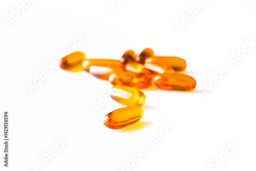 Dietary supplement containing omega 3 fish oil capsules