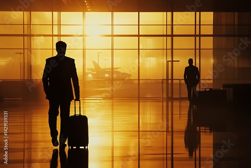 Airport Departure at Sunrise