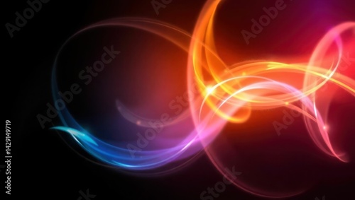 creative technology creates abstract light shadow visual effects vector