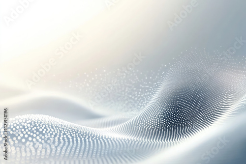 Minimalistic Geometric Network Background with Soft Glow and Light Gradient