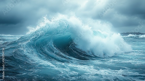 The power of the ocean is palpable in the crashing surf