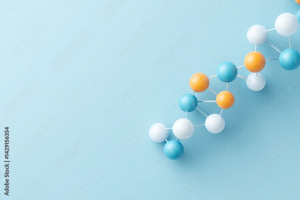 flat lay composition showcasing dna models molecules and genetic symbols on solid background flat lay composition showcasing dna models molecules and genetic symbols on solid background
